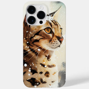COQUE POUR POUR iPhone 14 PRO MAX BELLE COULEUR D'EAU CHAT BENGAL BROWN
