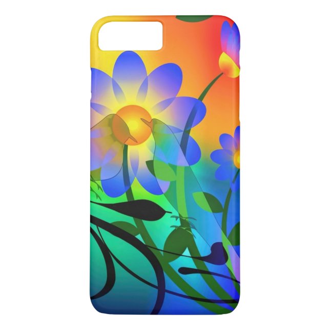 Coques Case-Mate iPhone belle couleur vive florale (Dos)