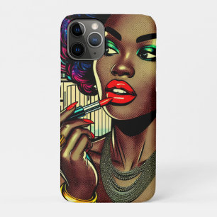 Case-Mate iPhone Case Belle Femme se Metant du Rouge à Lèvres