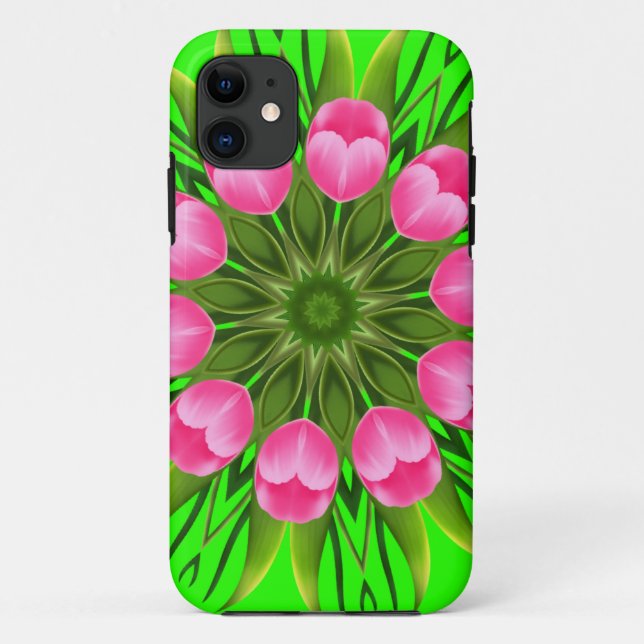 Coques Case-Mate iPhone Belle Fleur Mandala Design (Dos)