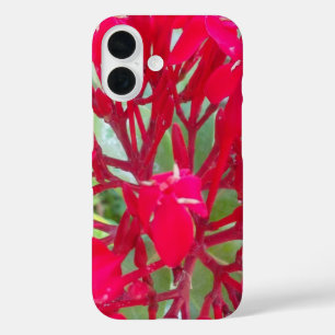 Coque Pour iPhone 16 Belle Fleurs rouges fantastiques Modèle QPC