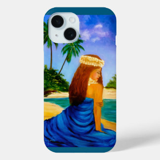 Coque Pour iPhone 15 Belle Hula sur la plage