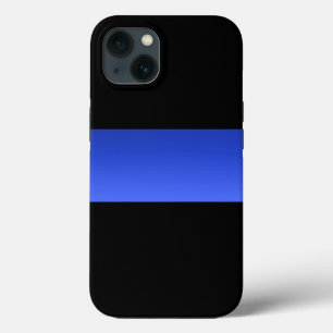 Coques Pour iPhone Belle Ligne Bleue Mince Police Dégradé
