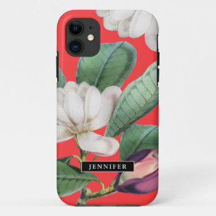 Case-Mate iPhone Case Belle Magnolia Blossoms Botanique avec nom
