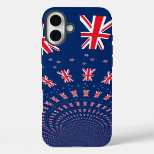 iPhone 16 Plus Case Belle Nouvelle-Zélande Drapeau Art Design