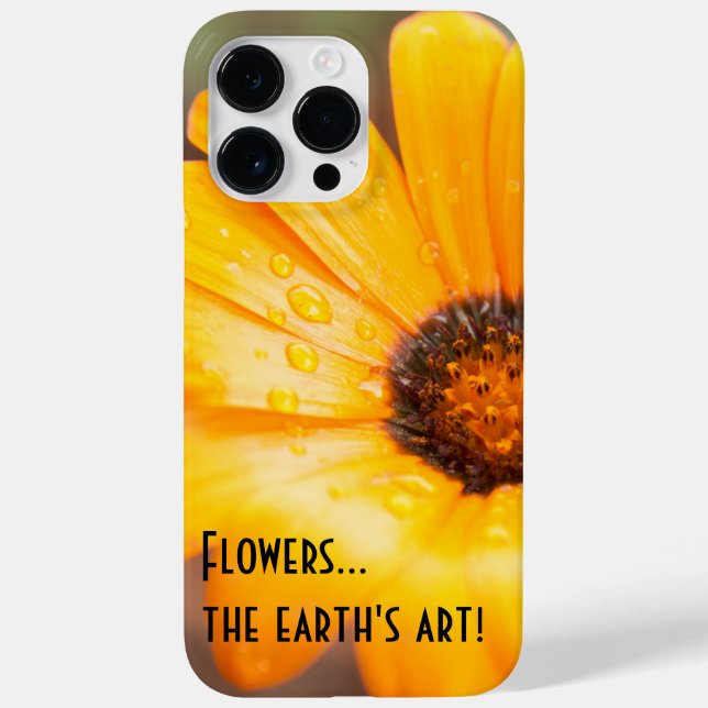 Coques Case-Mate iPhone Belle Orange Africaine Daisy Photo personnalisée (Verso)