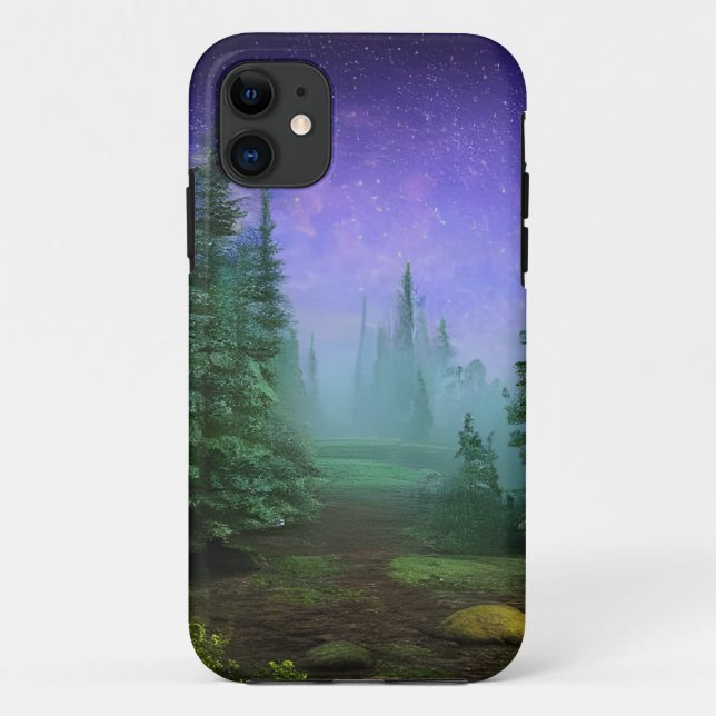 Coques Case-Mate iPhone Belle scène de nature au clair de lune (Dos)