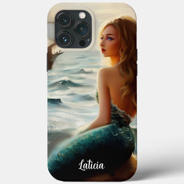 Coques Case-Mate iPhone Belle sirène et mer (Verso)