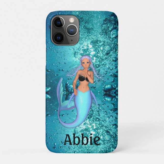 Coques Case-Mate iPhone Belle Sirène Sous Eau Personnalisée (Dos)