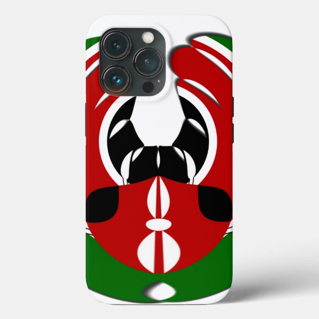 Coques Case-Mate iPhone Belle Tapisserie kenyane : Drapeau kényan Papillon (Verso)
