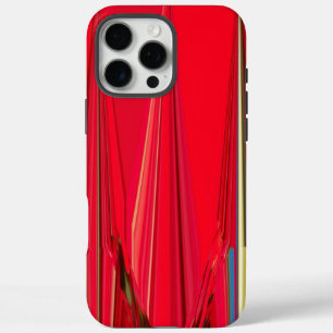 iPhone 16 Pro Max Case Belle texture rouge Couleur Art Abstrait