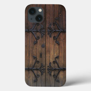 Etui iPhone 13 Belle vieille porte en bois