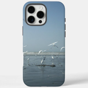 Coques iPhone 16 Pro Max Belles grues volant au-dessus de l'eau Ballet de l