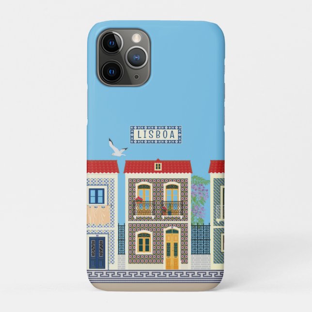 Coques Case-Mate iPhone Belles maisons portugaises avec tuiles ou azulejos (Dos)