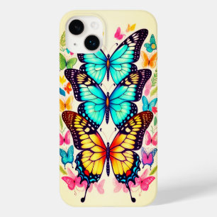 Coque Pour iPhone 14 Plus Belles papillons printaniers