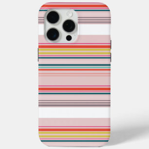 Coque iPhone 15 Pro Max Belles rayures colorées modernes