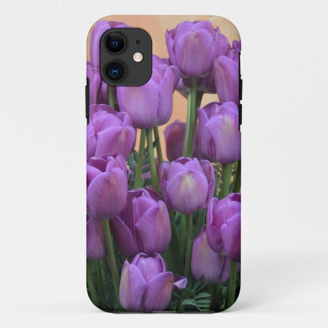 Coques Case-Mate iPhone Belles tulipes pourpres de ressort (Dos)