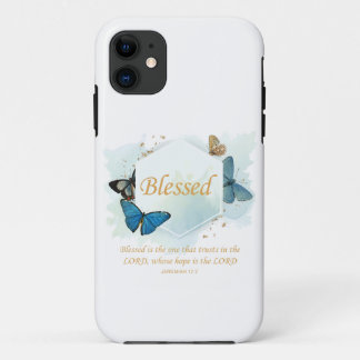 Case-Mate iPhone Case Béni - Foi chrétienne des femmes Verse papillon pa