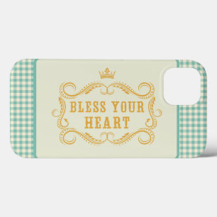 Case-Mate iPhone Case Bénissez votre coeur Citation Sud En vichy