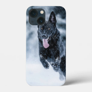 Case-Mate iPhone Case Berger allemand noir dans la couverture de duvet d