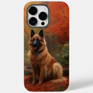 Coque Pour Pour iPhone 14 Pro Max Berger belge en automne Leaves automne Inspire