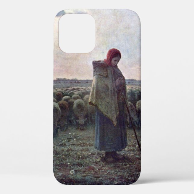 Coques Case-Mate iPhone Bergère avec son troupeau, Jean-François Millet (Verso)