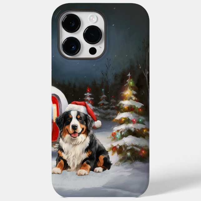 Coques Case-Mate iPhone Bernese Mountain Caravan Christmas Adventure (Verso)