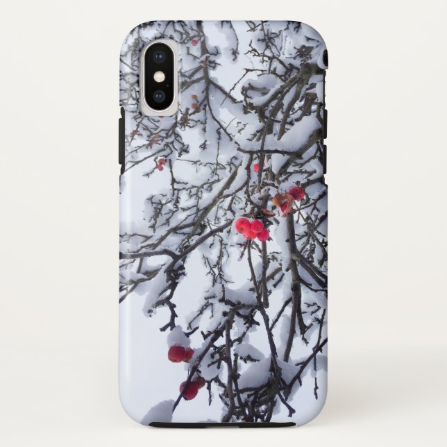 Coques Case-Mate iPhone Berries dans la neige (Dos)