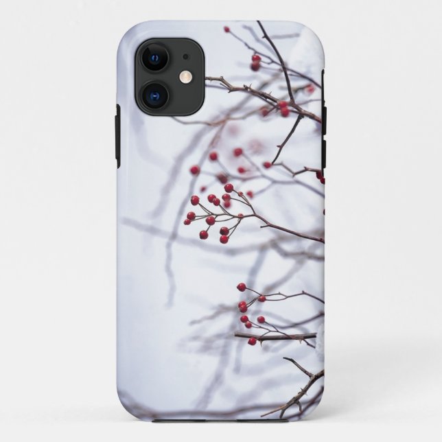 Coques Case-Mate iPhone Berries d'hiver (Dos)