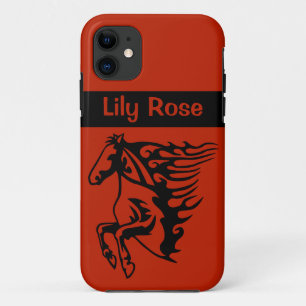 Case-Mate iPhone Case Beryllium Orange Pony Horse Bronco Steed Lineart