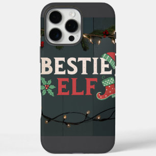 Coques iPhone 16 Pro Max BESTIE ELF thème de Noël