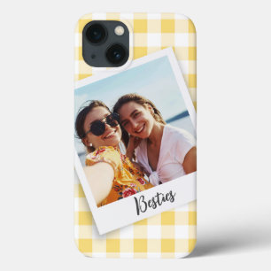 Case-Mate iPhone Case Besties Instantané Photo Jaune Checker