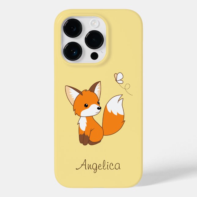 Coques Case-Mate iPhone Beurre à regarder de la petite Fox mignonne (Verso)