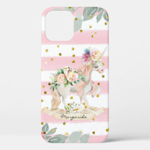 Case-Mate iPhone Case Beutiful Unicorn Pastel Pink Stripes Parties scint