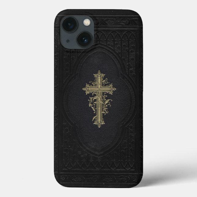 Coques Case-Mate iPhone Bible victorienne avec Croix Élégante (Verso)