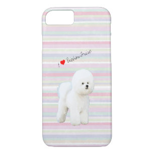 Coque iPhone 8/7 Bichon Frise a illustré le cas de téléphone