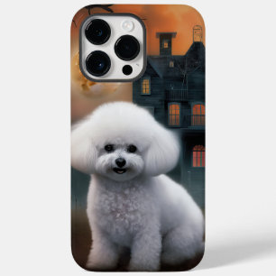 Coque Pour Pour iPhone 14 Pro Max Bichon Frise Halloween effroi
