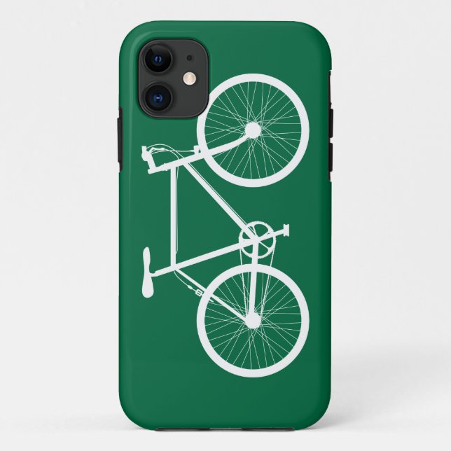 Coques Case-Mate iPhone Bicyclette verte et blanche (Dos)