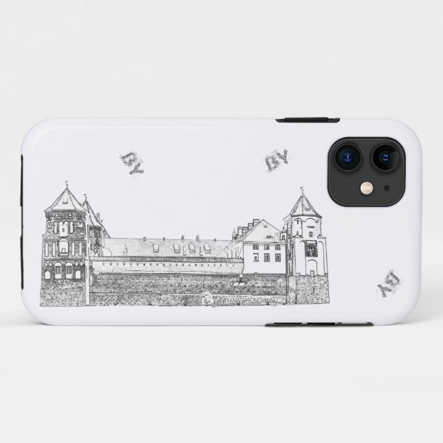 Coques Case-Mate iPhone Biélorussie Mir Castle Architecture М и р с к З и  (Dos (Horizontal))
