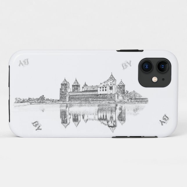 Coques Case-Mate iPhone Biélorussie Mir Castle Architecture М и р с к З и  (Dos (Horizontal))
