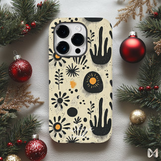 Coque Pour iPhone 14 Pro Bien-être Floral Bliss avec accents désert
