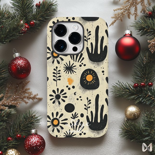 Coques Case-Mate iPhone Bien-être Floral Bliss avec accents désert (Créateur téléchargé)