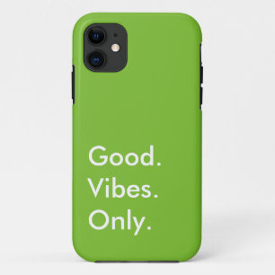 Coques Pour iPhone Bien. Vibes. Seulement. (Couleurs et texte personn