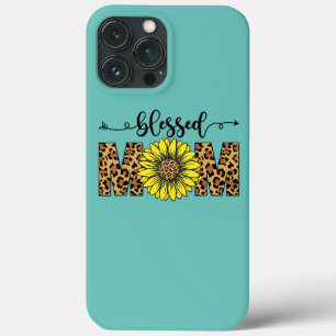 Case-Mate iPhone Case Bienheureuse Maman Leopard Sunflower Bonne Fête de