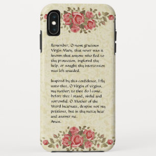 Case-Mate iPhone Case Bienheureuse Vierge Marie Prière Mémoire Roses