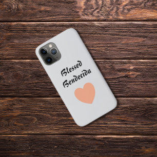 Case-Mate iPhone Case Bienheureux Bendecida Bilingue Peach Fuzz Heart