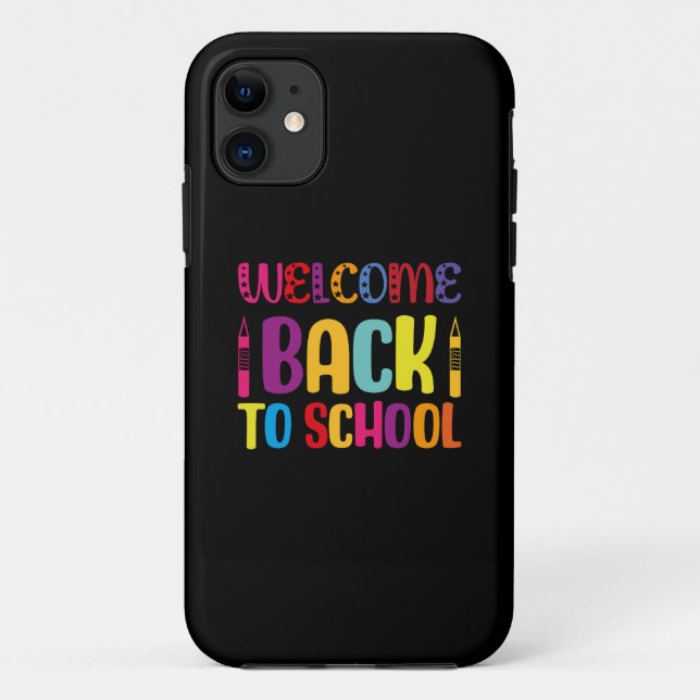 Coques Case-Mate iPhone Bienvenue À L'École (Dos)