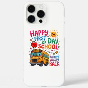 Coques iPhone 16 Pro Max Bienvenue à l'école Jour de rentrée heureux Profes