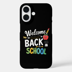 Coque Pour iPhone 16 Bienvenue à l'école, premier jour d'école, enseign