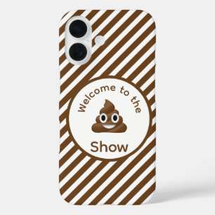 Coque Pour iPhone 16 Bienvenue au Poo Emoji Show Funny
